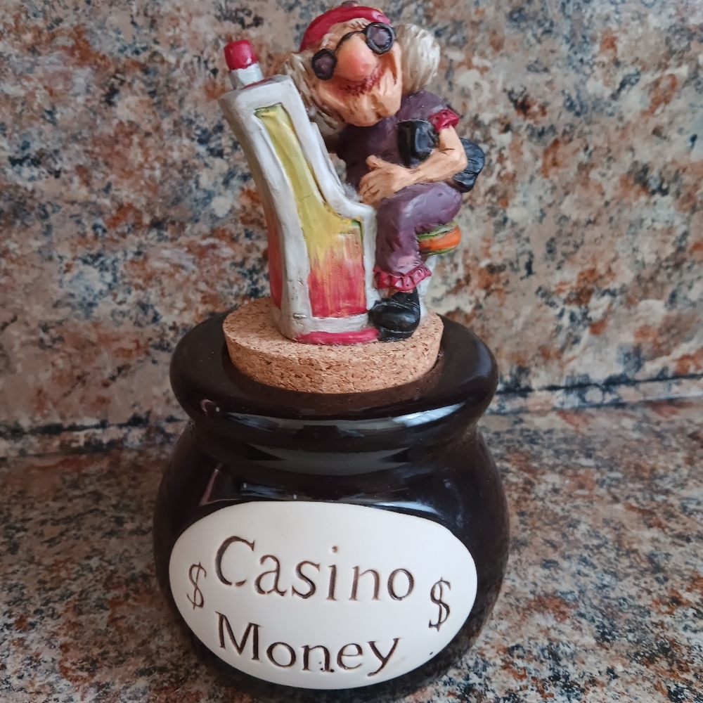 Vintage Maxine Casino Money Jar